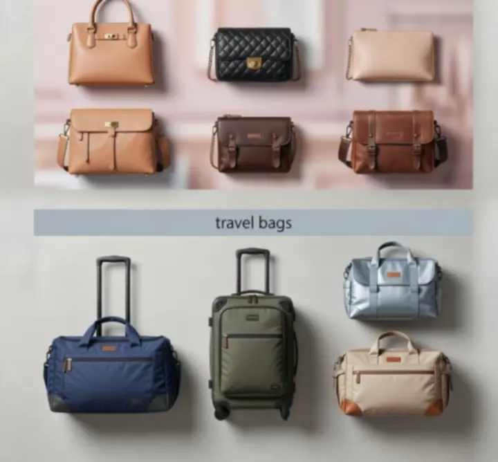 Táskakategóriák áttekintő képe