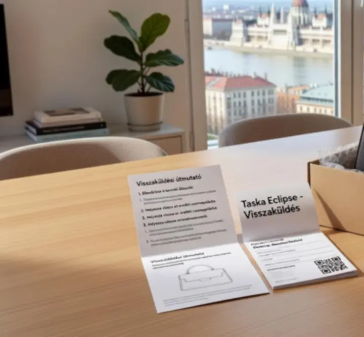 Csomag visszaküldési folyamat Magyarországon a Taska Eclipse vásárlói számára