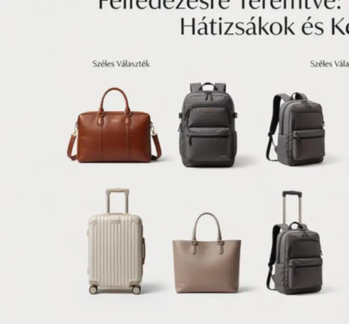 Prémium utazótáskák és kézipoggyászok válogatása elegáns megjelenésben