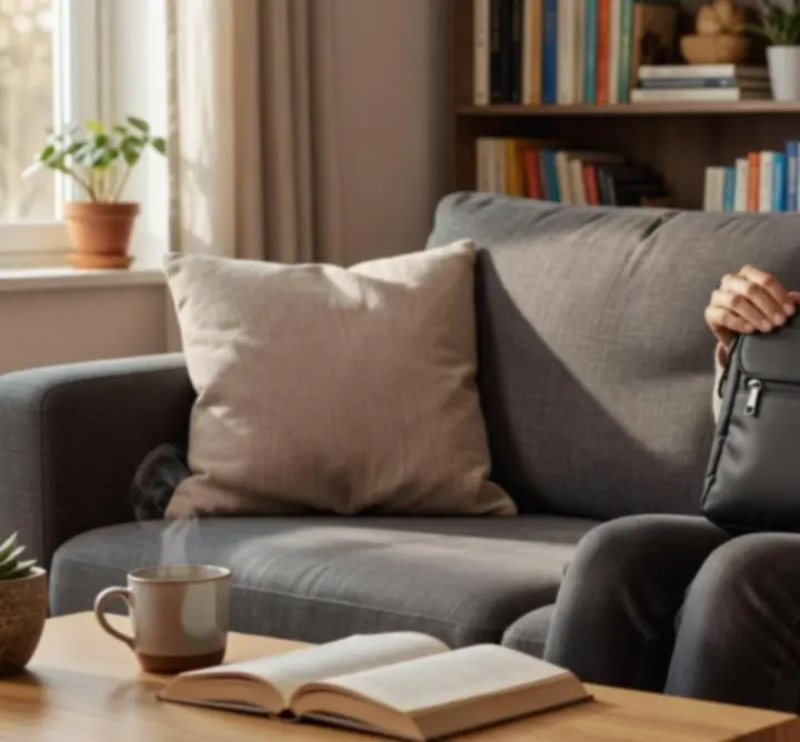 Táska és mellette vásárlói vélemények illusztrációja